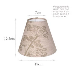 Candle Shade In Soft Green Cow Parsley, Reversed -CURTAINS accessories Sale 10CAN15CPGNREV 13