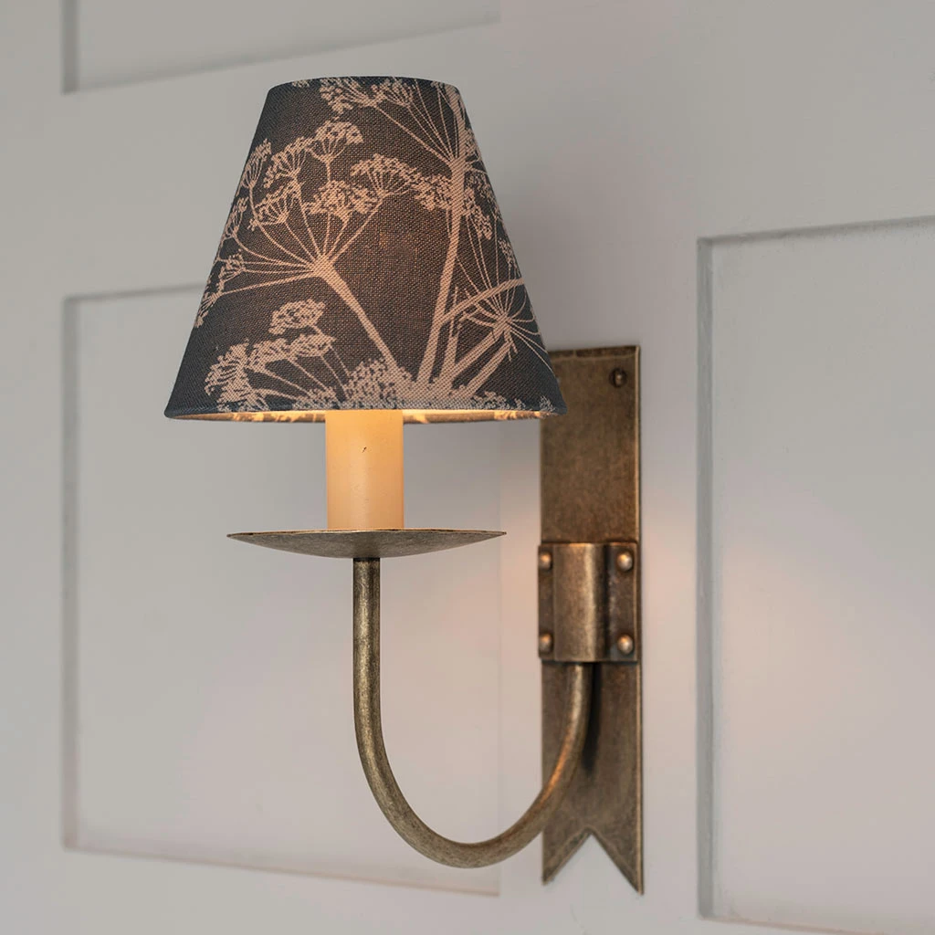 Candle Shade In Indigo Cow Parsley 2 Candle Shade In Indigo Cow Parsley - Image 2