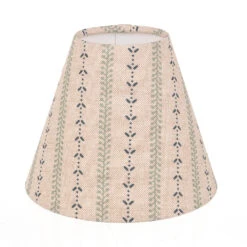 Candle Shade In Indigo Cottage Stripe