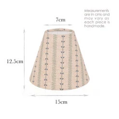 Candle Shade In Indigo Cottage Stripe 5 Candle Shade In Indigo Cottage Stripe -CURTAINS accessories Sale 10CAN15CSIN 13