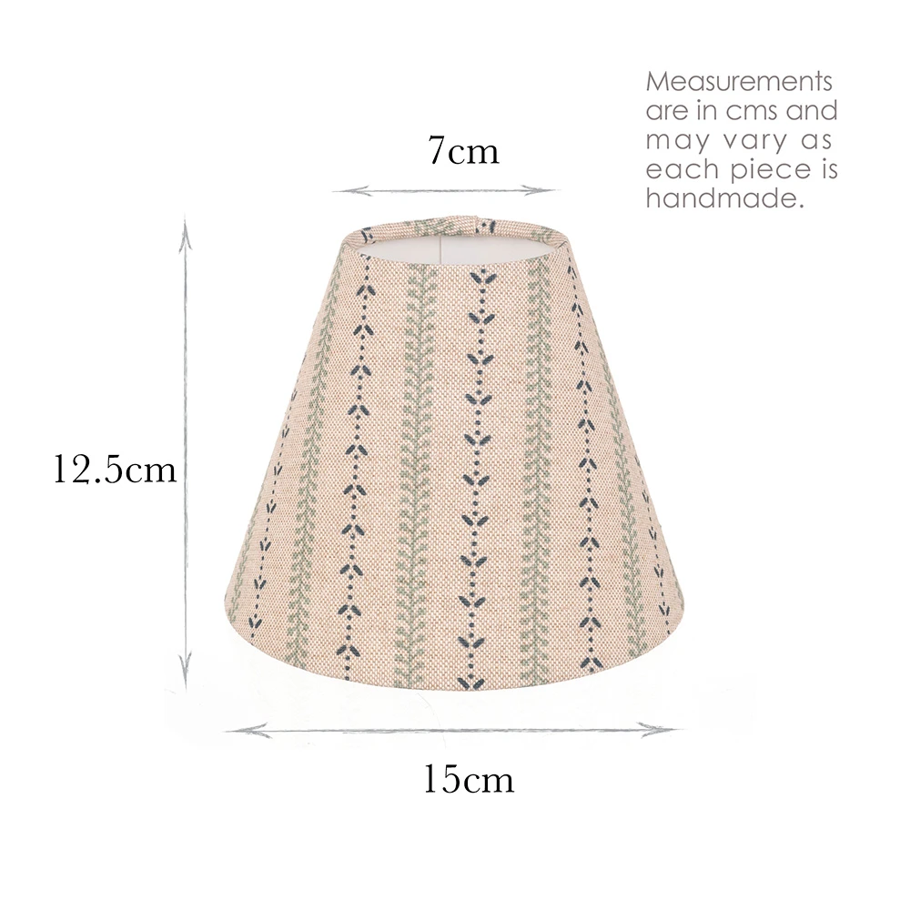 Candle Shade In Indigo Cottage Stripe 3 Candle Shade In Indigo Cottage Stripe - Image 3