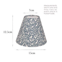 Candle Shade In Indigo Spring Leaf 5 Candle Shade In Indigo Spring Leaf -CURTAINS accessories Sale 10CAN15SLIN 13