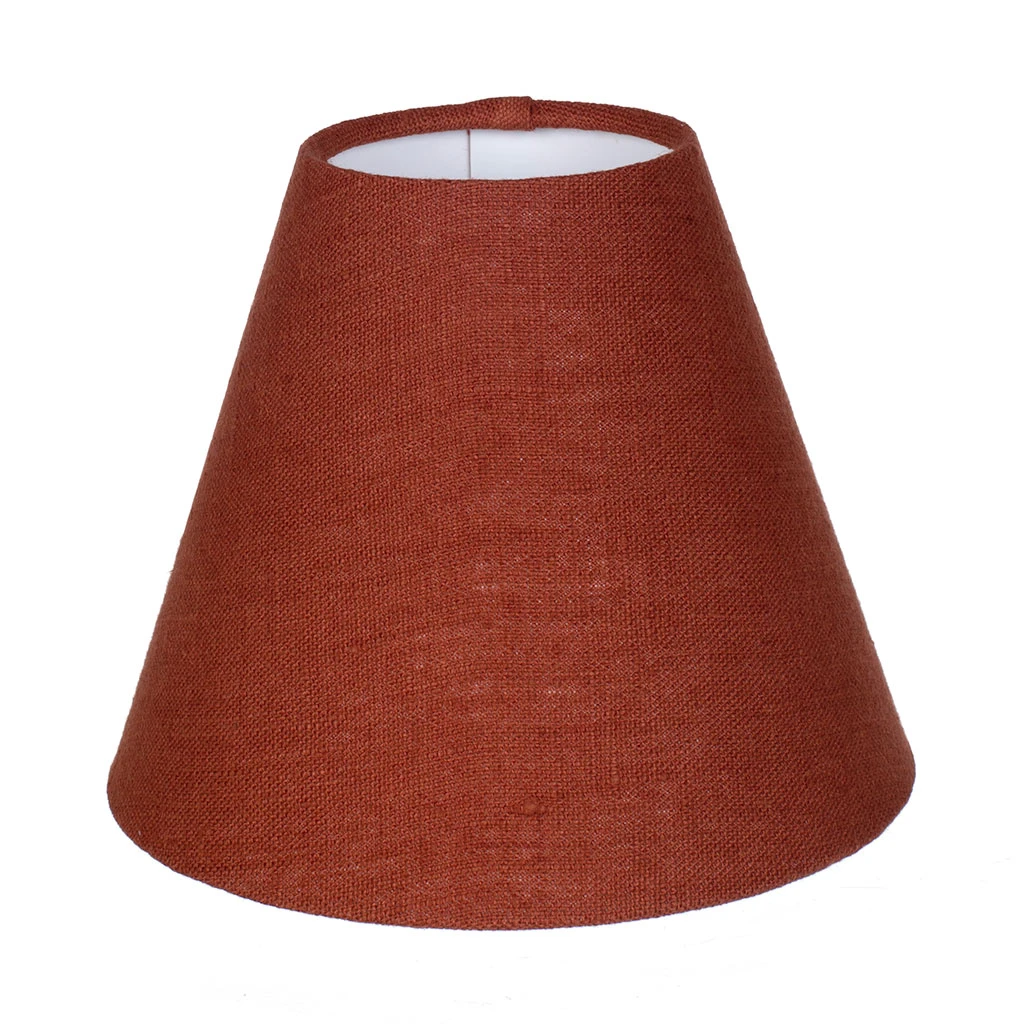 Candle Shade In Paprika Waterford Linen 1 Candle Shade In Paprika Waterford Linen