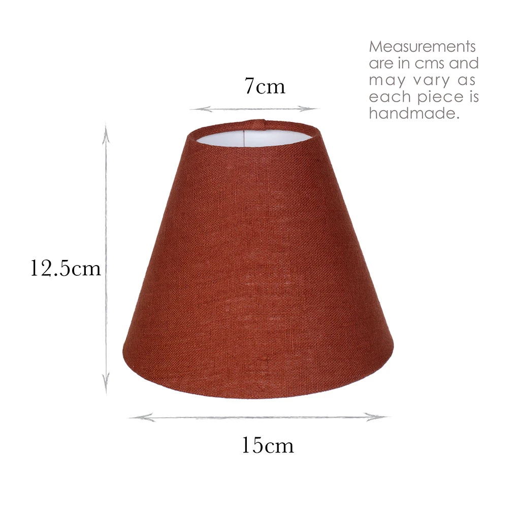 Candle Shade In Paprika Waterford Linen 3 Candle Shade In Paprika Waterford Linen - Image 3