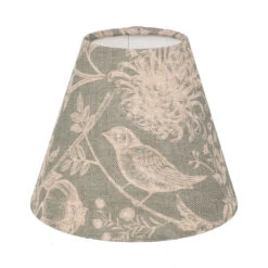 Candle Shade In Duck Egg Woodland