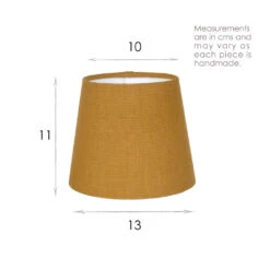 French Drum Candle Shade Ochre Waterford Linen -CURTAINS accessories Sale 10CANFD13WAOC 13