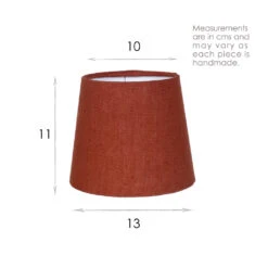 French Drum Candle Shade Paprika Waterford Linen -CURTAINS accessories Sale 10CANFD13WAPA 13