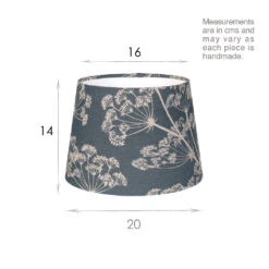 20cm Medium French Drum Shade In Indigo Cow Parsley 5 20cm Medium French Drum Shade In Indigo Cow Parsley -CURTAINS accessories Sale 10FDM20CPIN 13