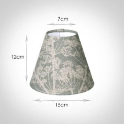 Candle Shade In Duck Egg Cow Parsley -CURTAINS accessories Sale 10can15CPDE 13
