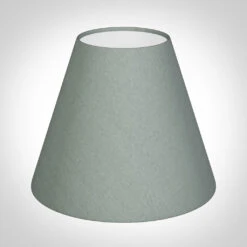 Candle Shade In Aquamarine Faux Silk