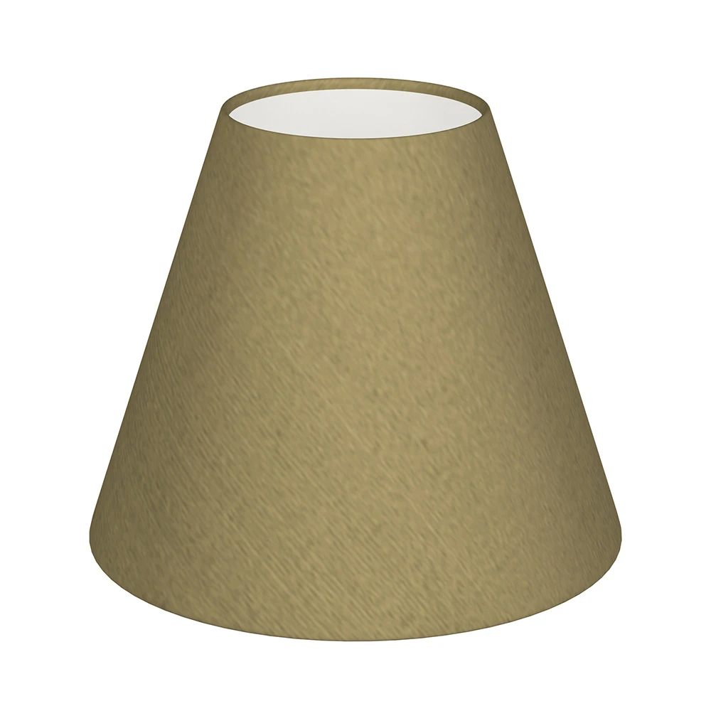 Candle Shade In Dull Gold Faux Silk 1 Candle Shade In Dull Gold Faux Silk