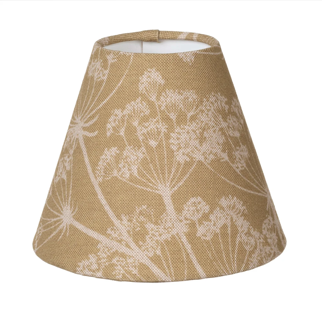 Candle Shade In Soft Gold Cow Parsley 1 Candle Shade In Soft Gold Cow Parsley
