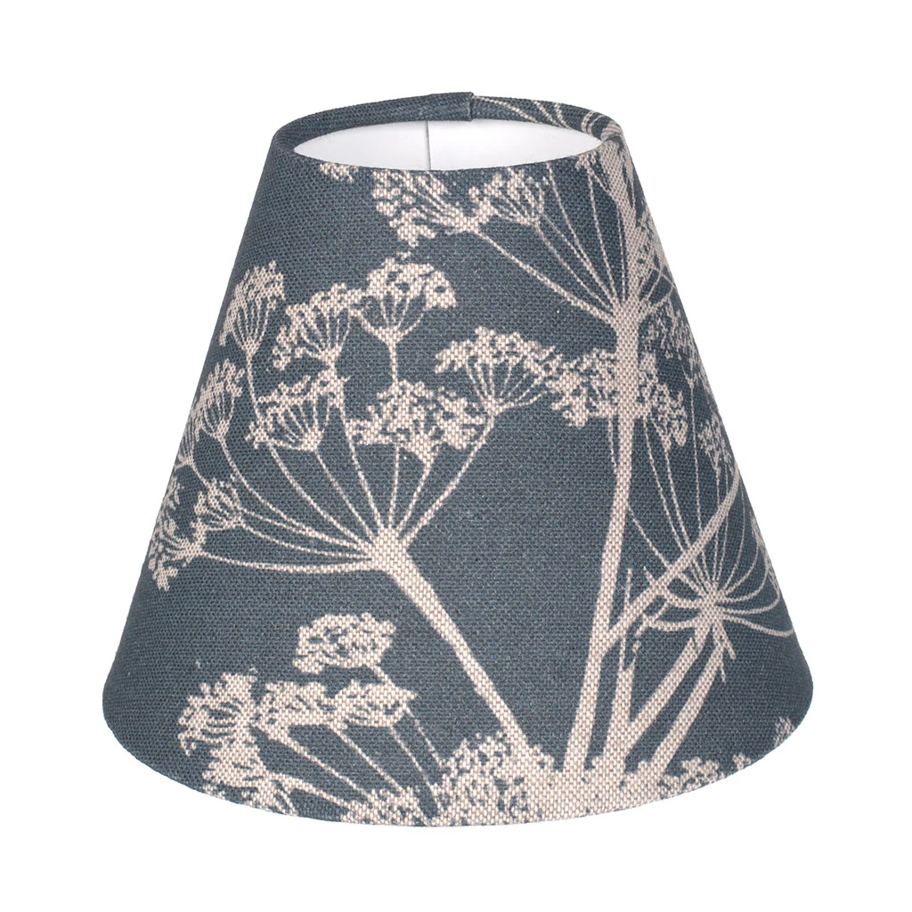 Candle Shade In Indigo Cow Parsley 1 Candle Shade In Indigo Cow Parsley