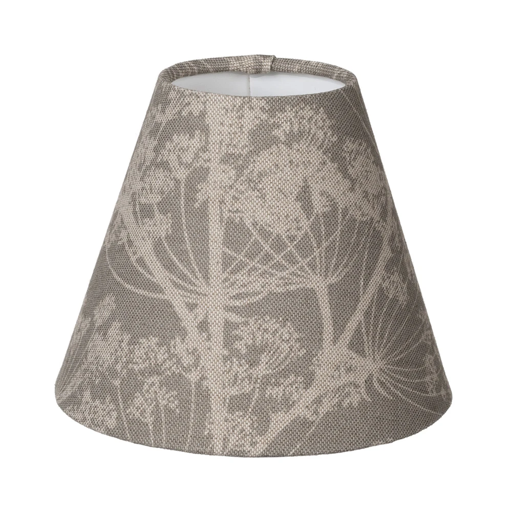 Candle Shade In Soft Grey Cow Parsley 1 Candle Shade In Soft Grey Cow Parsley
