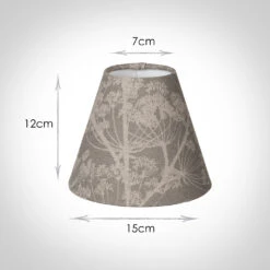 Candle Shade In Soft Grey Cow Parsley 5 Candle Shade In Soft Grey Cow Parsley -CURTAINS accessories Sale 10can15cpsg 13
