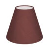Candle Shade In Old Red Faux Silk
