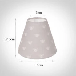 Candle Shade In Soft Grey Honey Bees 5 Candle Shade In Soft Grey Honey Bees -CURTAINS accessories Sale 10can15hbsg 13