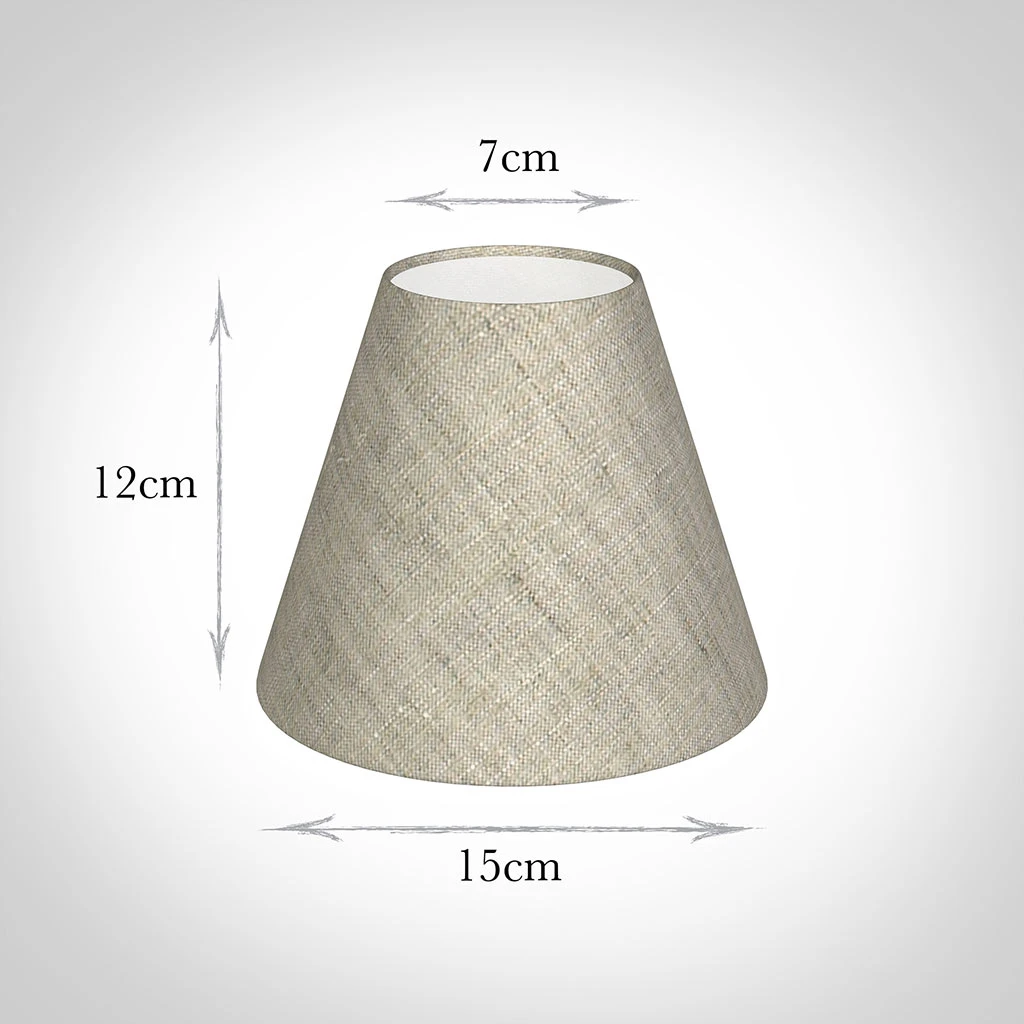 Candle Shade In Natural Isabelle Linen 2 Candle Shade In Natural Isabelle Linen - Image 2