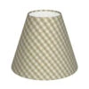 Candle Shade In Natural Gingham