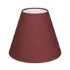 Candle Shade In Antique Red Silk