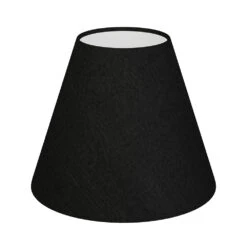 Candle Shade In Black Silk