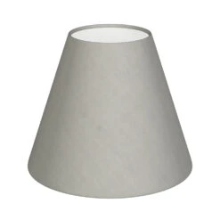 Candle Shade In Soft Grey Waterford Linen
