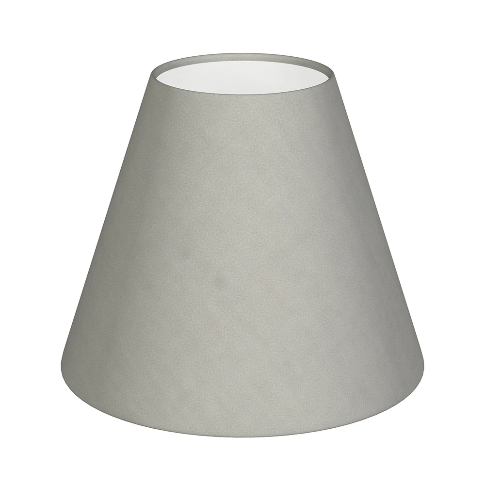 Candle Shade In Soft Grey Waterford Linen 1 Candle Shade In Soft Grey Waterford Linen