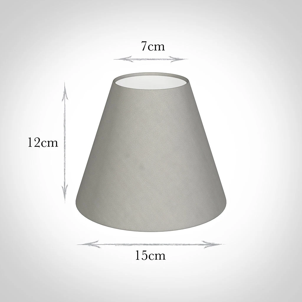 Candle Shade In Soft Grey Waterford Linen 2 Candle Shade In Soft Grey Waterford Linen - Image 2