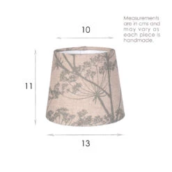 French Drum Candle Shade In Duck Egg Cow Parsley, Reversed -CURTAINS accessories Sale 10canfd13cpderev 13