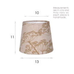 French Drum Candle Shade In Gold Cow Parsley, Reversed -CURTAINS accessories Sale 10canfd13cpgorev 13