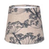 French Drum Candle Shade In Indigo Cow Parsley, Reversed