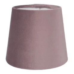 French Drum Candle Shade In Dusky Pink Hunstanton Velvet