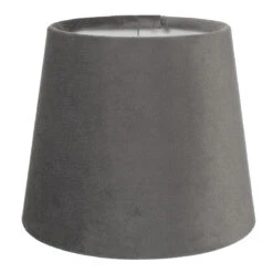 French Drum Candle Shade In Mole Hunstanton Velvet