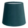French Drum Candle Shade In Teal Hunstanton Velvet