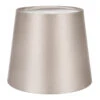French Drum Candle Shade In Pale Smoke Satin