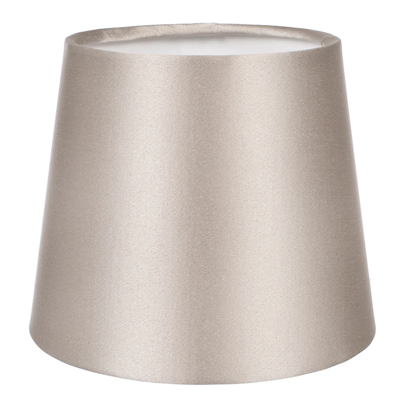 French Drum Candle Shade In Pale Smoke Satin 1 French Drum Candle Shade In Pale Smoke Satin