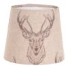 French Drum Candle Shade In Natural Stag
