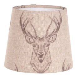 French Drum Candle Shade In Natural Stag