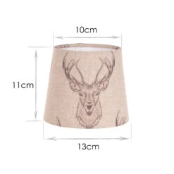 French Drum Candle Shade In Natural Stag 5 French Drum Candle Shade In Natural Stag -CURTAINS accessories Sale 10canfd13stna 13