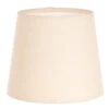 French Drum Candle Shade In Cream Waterford Linen