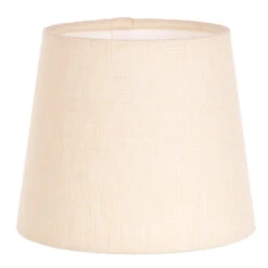 French Drum Candle Shade In Cream Waterford Linen