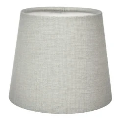 French Drum Candle Shade In Soft Grey Waterford Linen