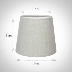 French Drum Candle Shade In Soft Grey Waterford Linen -CURTAINS accessories Sale 10canfd13wasg 13