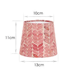 French Drum Candle Shade In Red Watercolour Leaf -CURTAINS accessories Sale 10canfd13wlre 13