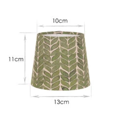 French Drum Candle Shade In Rich Green Watercolour Leaf -CURTAINS accessories Sale 10canfd13wlrg 13