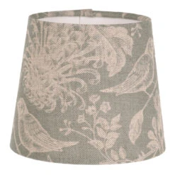 French Drum Candle Shade In Duck Egg Woodland