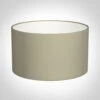 35cm Wide Cylinder Shade In Pale Smoke Satin