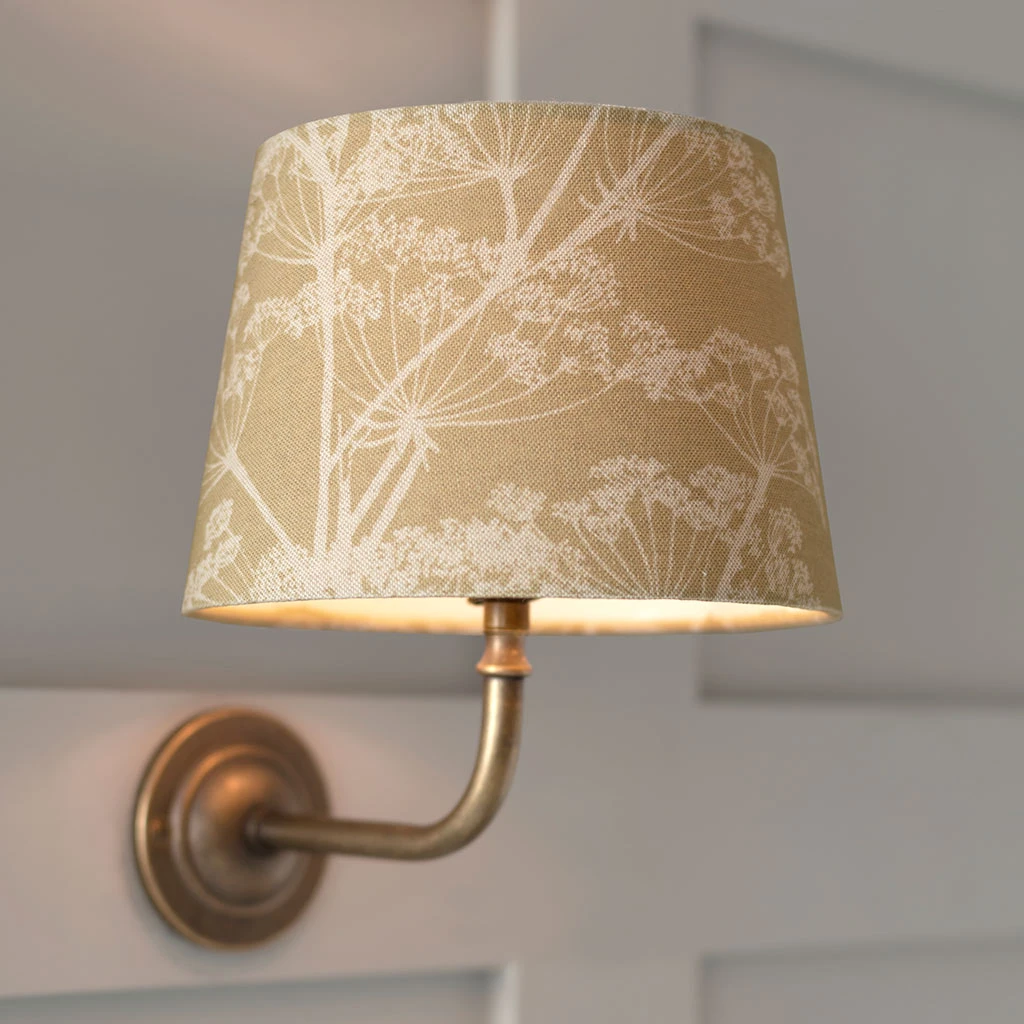 20cm Medium French Drum In Soft Gold Cow Parsley 2 20cm Medium French Drum In Soft Gold Cow Parsley - Image 2