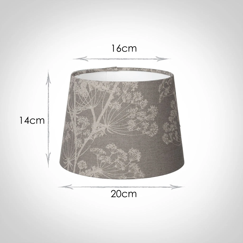 20cm Medium French Drum In Soft Grey Cow Parsley 3 20cm Medium French Drum In Soft Grey Cow Parsley - Image 3
