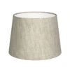 20cm Medium French Drum Shade In Natural Isabelle Linen